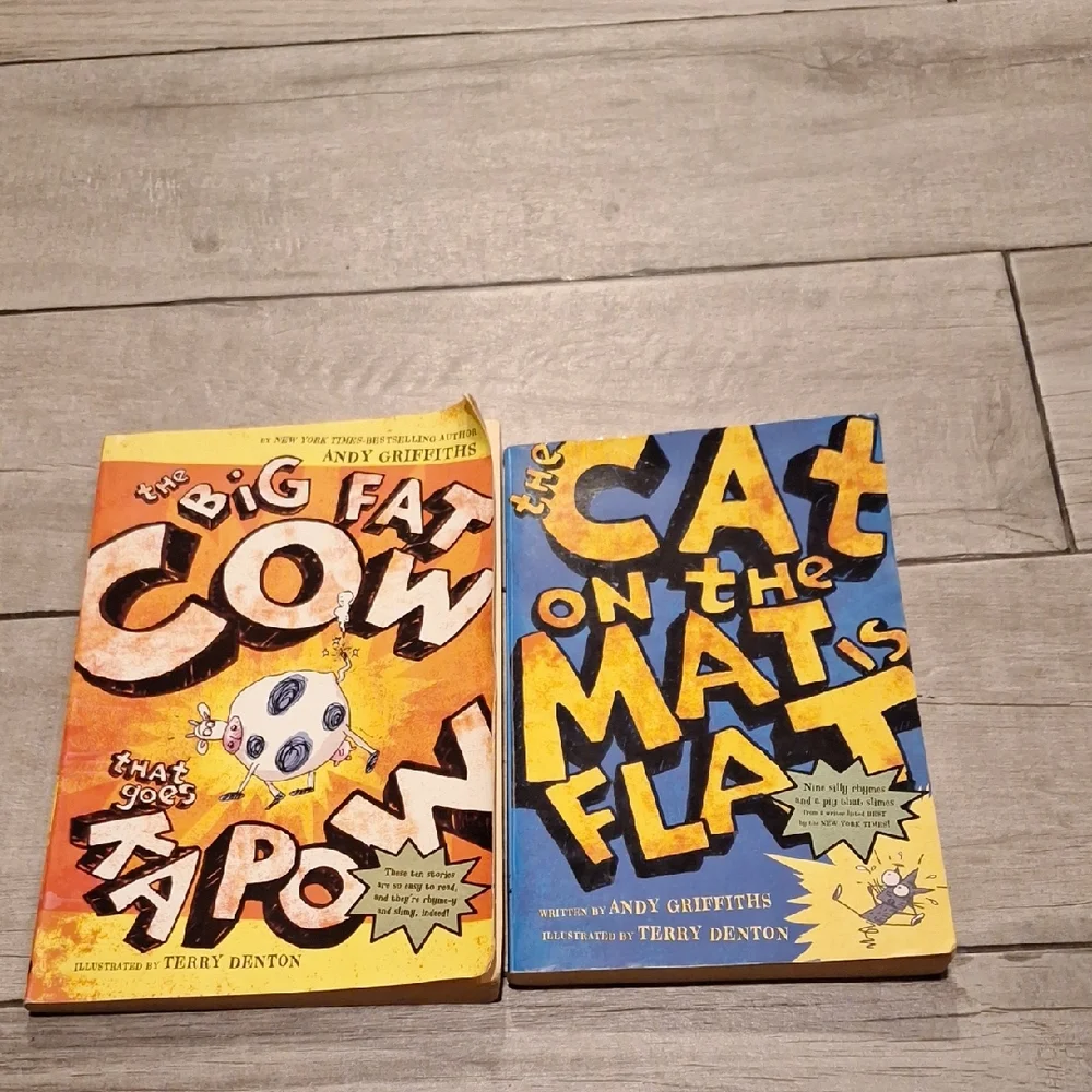 🍋‍🟩The Big Fat Cow and The Cat on the Mat Books💐
